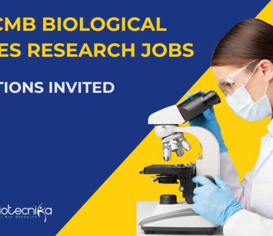 MSc Biological Science Job Openings at CSIR-CCMB