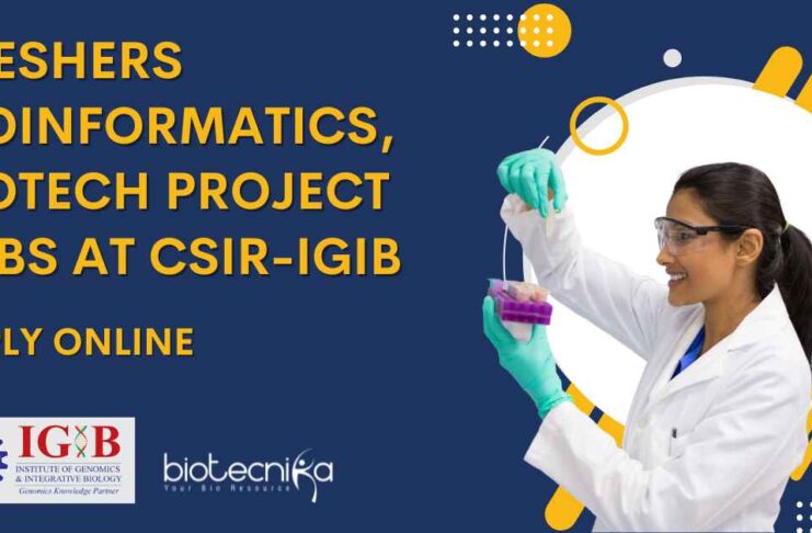Freshers MSc Bioinformatics Job