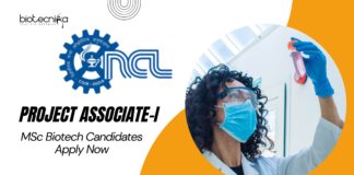CSIR-NCL Project Associate-I Job Role in Proteomics – MSc Biotech Candidates Apply Now