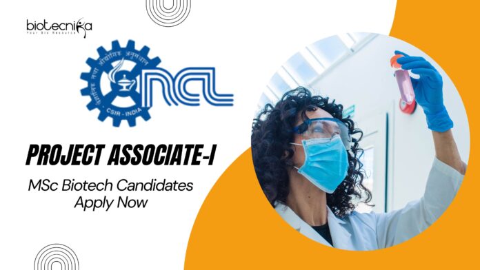 CSIR-NCL Project Associate-I Job Role in Proteomics – MSc Biotech Candidates Apply Now