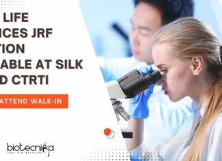 Govt Life Sciences JRF Position Available