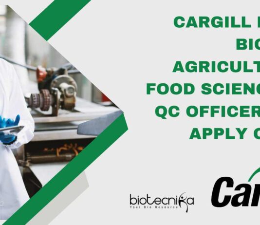 BSc Biotechnology Job Opening