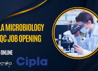 Cipla Microbiology QA/QC Job Opening