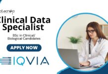 Clinical Data Specialist Job Role at IQVIA | BSc Biological Science Candidates Apply Now
