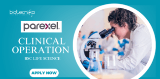 Latest BS Life Science Job, Apply Now for Clinical Operation Job at Parexel