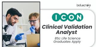 Clinical Validation Analyst Job at ICON | BSc Life Science Graduates Apply 