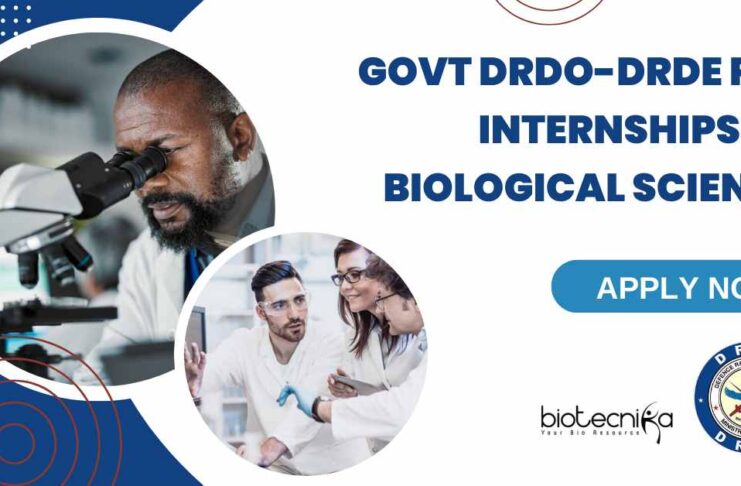 DRDO-DRDE Paid Internships For Biological Sciences