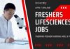 Freshers Life Sciences Jobs Bengaluru