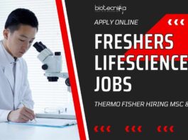 Freshers Life Sciences Jobs Bengaluru