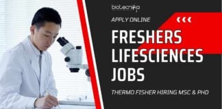 Freshers Life Sciences Jobs Bengaluru