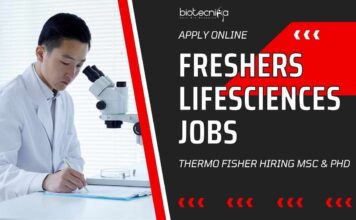 Freshers Life Sciences Jobs Bengaluru