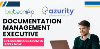 Documentation Management Executive at Azurity Pharmaceuticals, Hyderabad - Apply Now!
