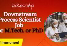 Downstream Process Scientist Job