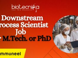 Downstream Process Scientist Job