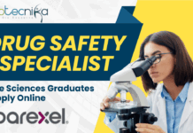 Drug Safety Specialist Role at Parexel Apply Online Now