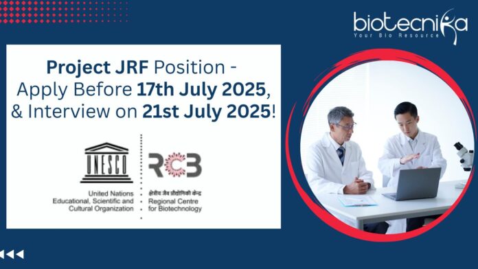 Project JRF Position - Apply Before 17th July 2025, & Interview on 21st July 2025!