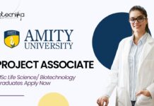 Research Project Associate Job Role at Amity l MSc Life Science Graduates Apply