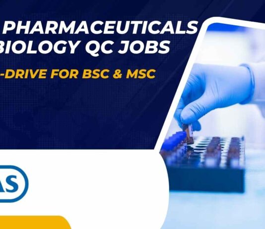 Intas Pharmaceuticals Microbiology QC Jobs