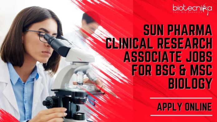 CRA Jobs Sun Pharma Bhubaneshwar