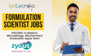 Formulation Scientist Jobs at Zydus Vaccine R&D Apply Now