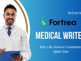 Medical Writing Jobs at Fortrea l MSc Life Science Candidates Apply Now