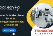 Fresher Scientist I Role