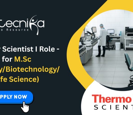Fresher Scientist I Role