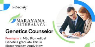  Fresher's Biotechnology Job l Apply Now for the Genetics Counselor Role