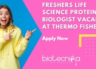 Freshers Life Science Protein Biologist