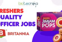 Freshers Quality Officer Jobs at Britannia – Apply Now