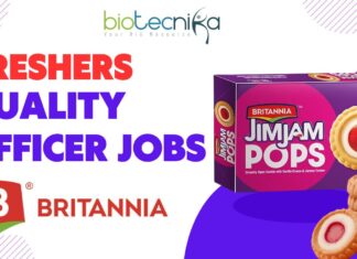 Freshers Quality Officer Jobs at Britannia – Apply Now
