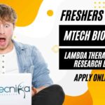 Freshers MTech Biotech Jobs at Lambda