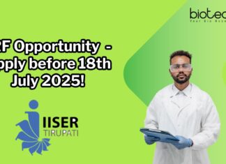 JRF Opportunity - Apply before 18th July 2025!