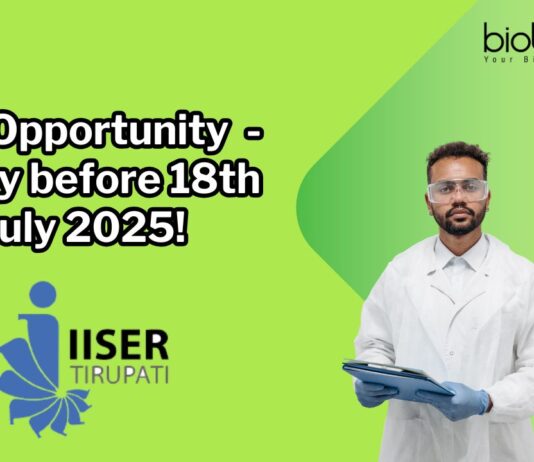 JRF Opportunity - Apply before 18th July 2025!