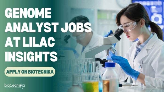 MSc Genomics Jobs India