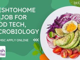 FreshToHome QA Job For Food Tech, Microbiology