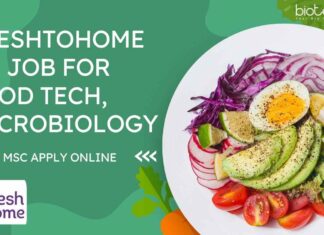 FreshToHome QA Job For Food Tech, Microbiology
