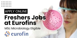 Freshers Microbiology MSc Job Openings