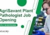 AgriSavant Plant Pathologist Job Opening