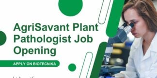 AgriSavant Plant Pathologist Job Opening