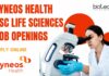BSc Life Sciences Job Openings