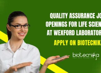 MSc Life Science Vacancies in QA