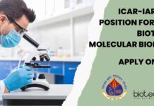 MSc Molecular Biology Jobs in IARI