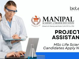 ICMR Project Assistant Role at Manipal University | MSc Life Science Candidates Apply Now  