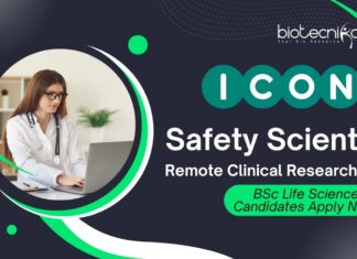 Remote Clinical Research Role | Safety Scientist Job at ICON, BSc Life Science Candidates Apply Now