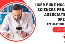 MSc Biotechnology Project Job Openings