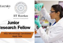 Junior Research Fellow Job Role at IIT Roorkee l MSc Microbiology Candidates Apply Now
