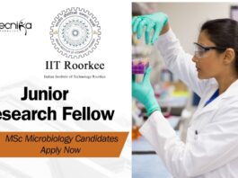 Junior Research Fellow Job Role at IIT Roorkee l MSc Microbiology Candidates Apply Now