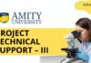 Immunology Research Jobs at Amity University | MSc Biotechnology Candidates Apply Now