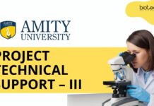 Immunology Research Jobs at Amity University | MSc Biotechnology Candidates Apply Now